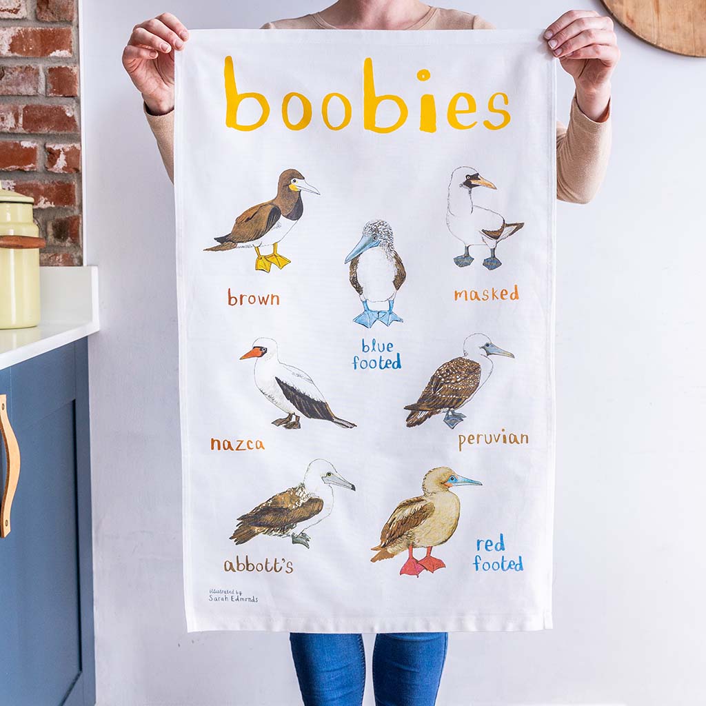 Boobies Tea Towel