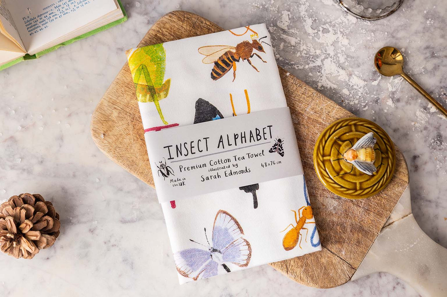 Insectabet Cotton Tea Towel