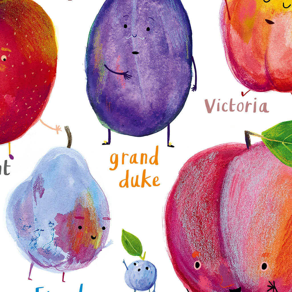 Plums Art Print - A4