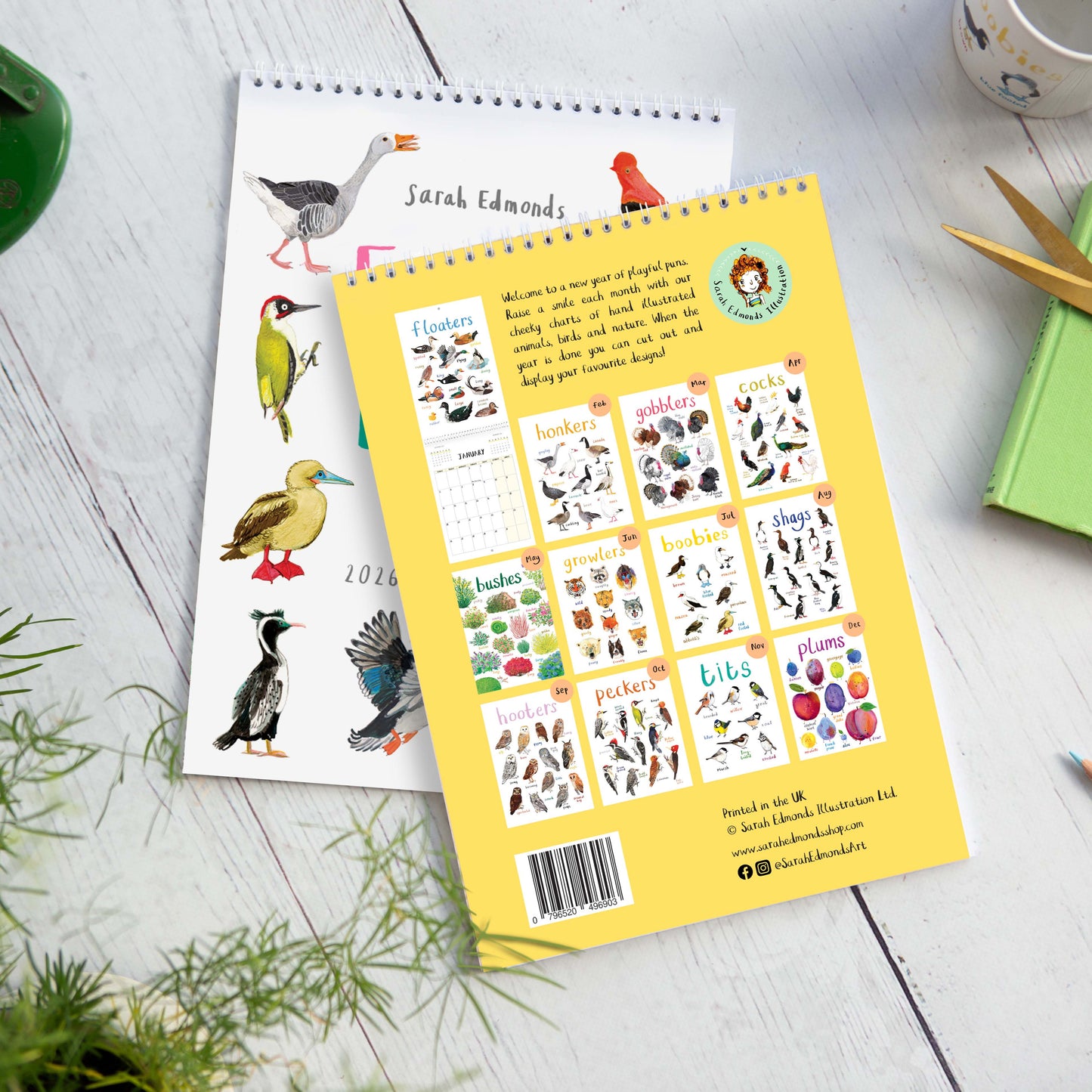 2026 'For The Pun Of It' Cheeky Wall Calendar
