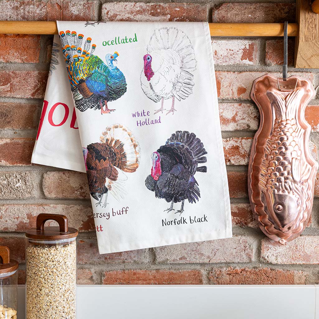 Gobblers Bird Cotton Tea Towel