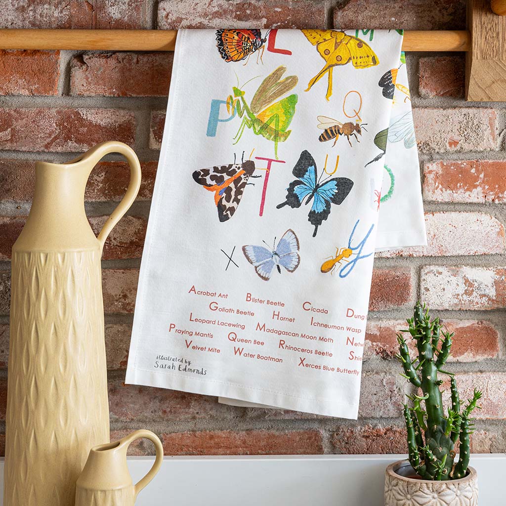 Insectabet Cotton Tea Towel