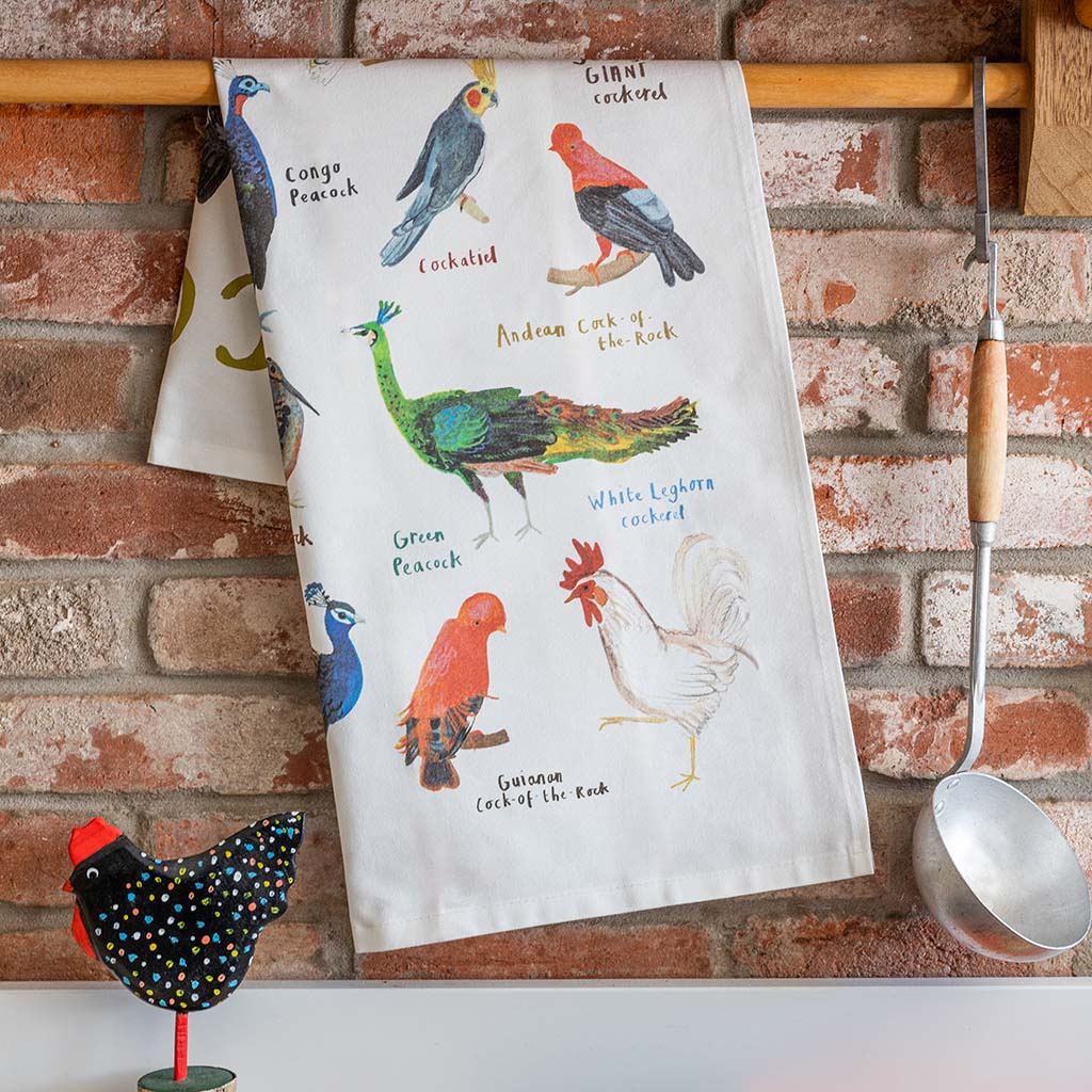 Cocks Tea Towel