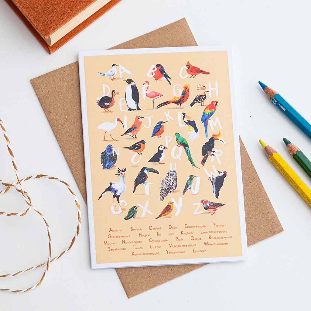 Avian Alphabet Card