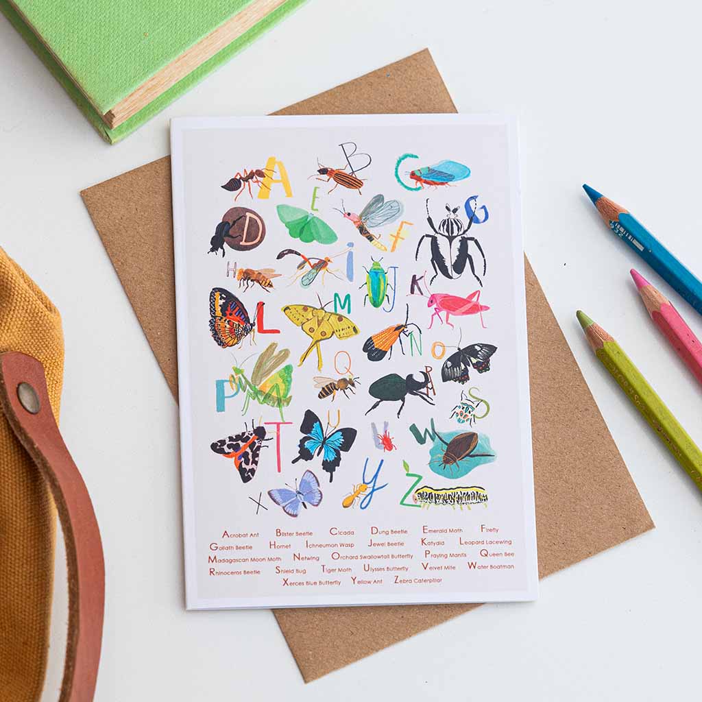 Insect Alphabet Card