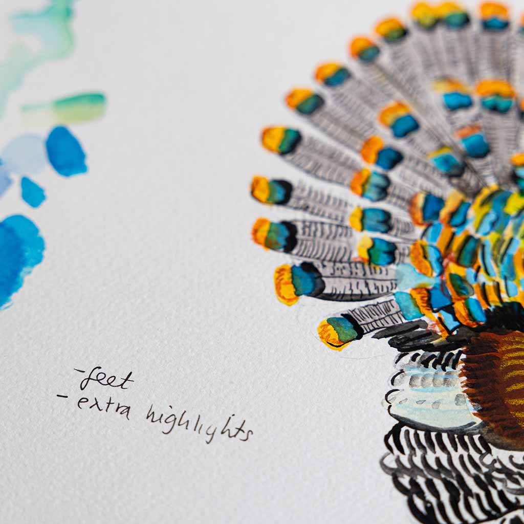 Gobblers Art Print - A4