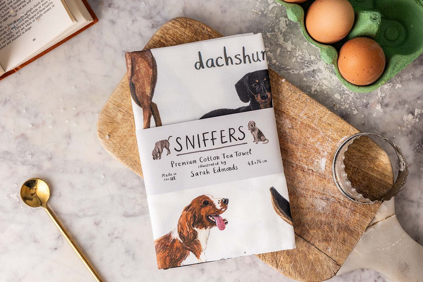 Sniffers Cotton Tea Towel