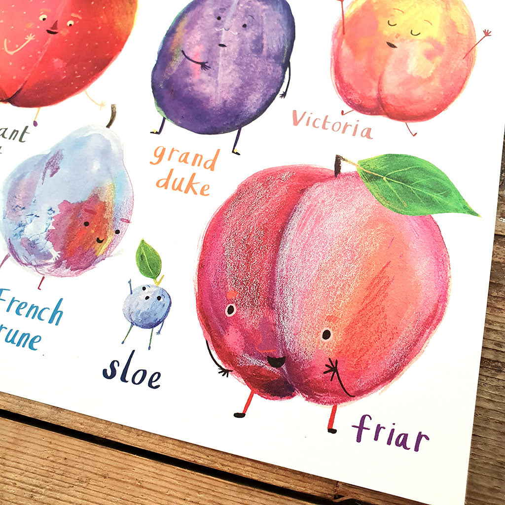 Plums Art Print - A4