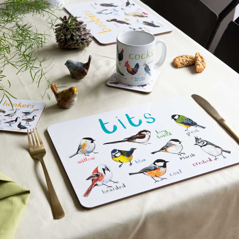 Tits Playful Place Mat