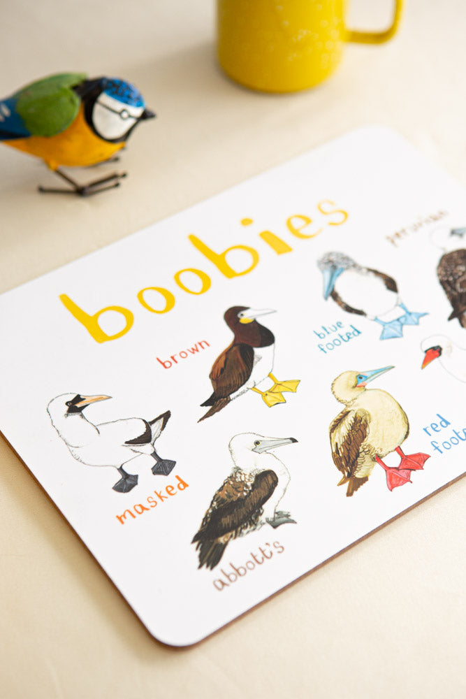 Boobies Playful Place Mat