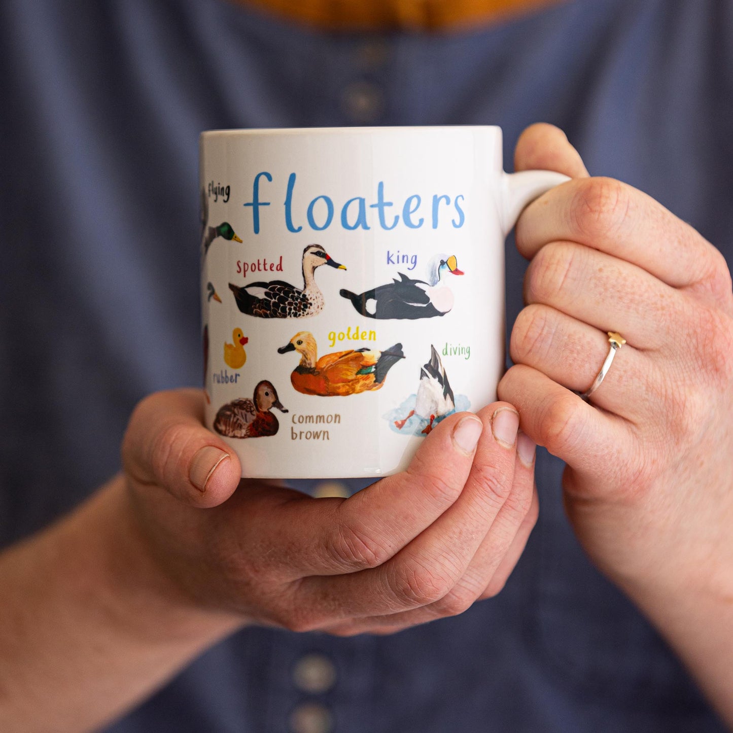 Floaters Ceramic Bird Mug