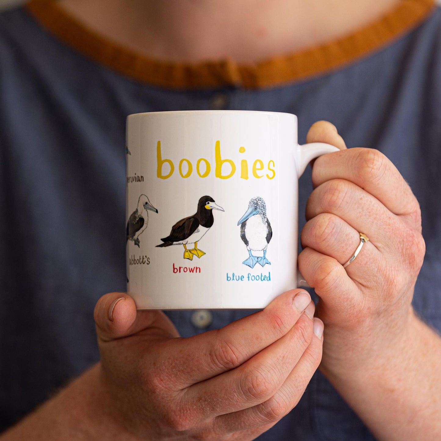 Boobies Ceramic Bird Mug