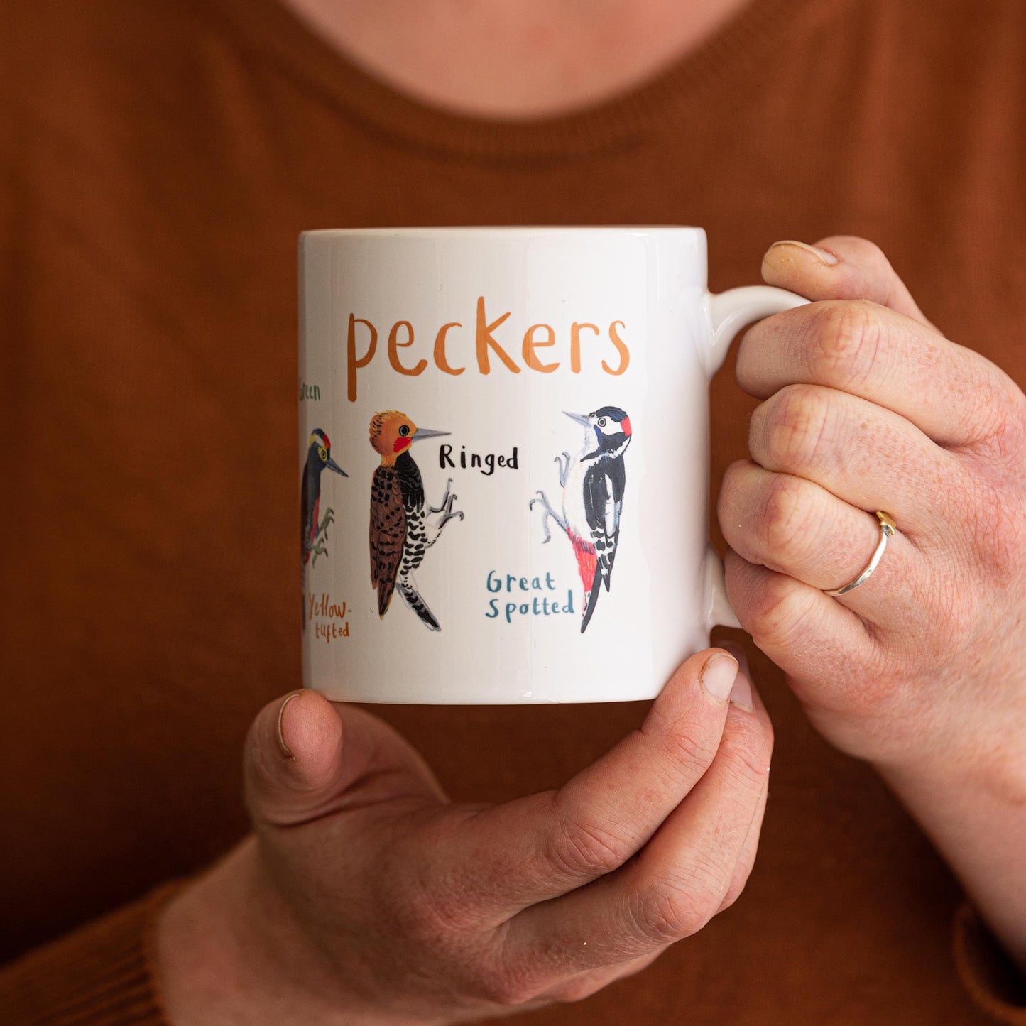 Peckers Ceramic Bird Mug