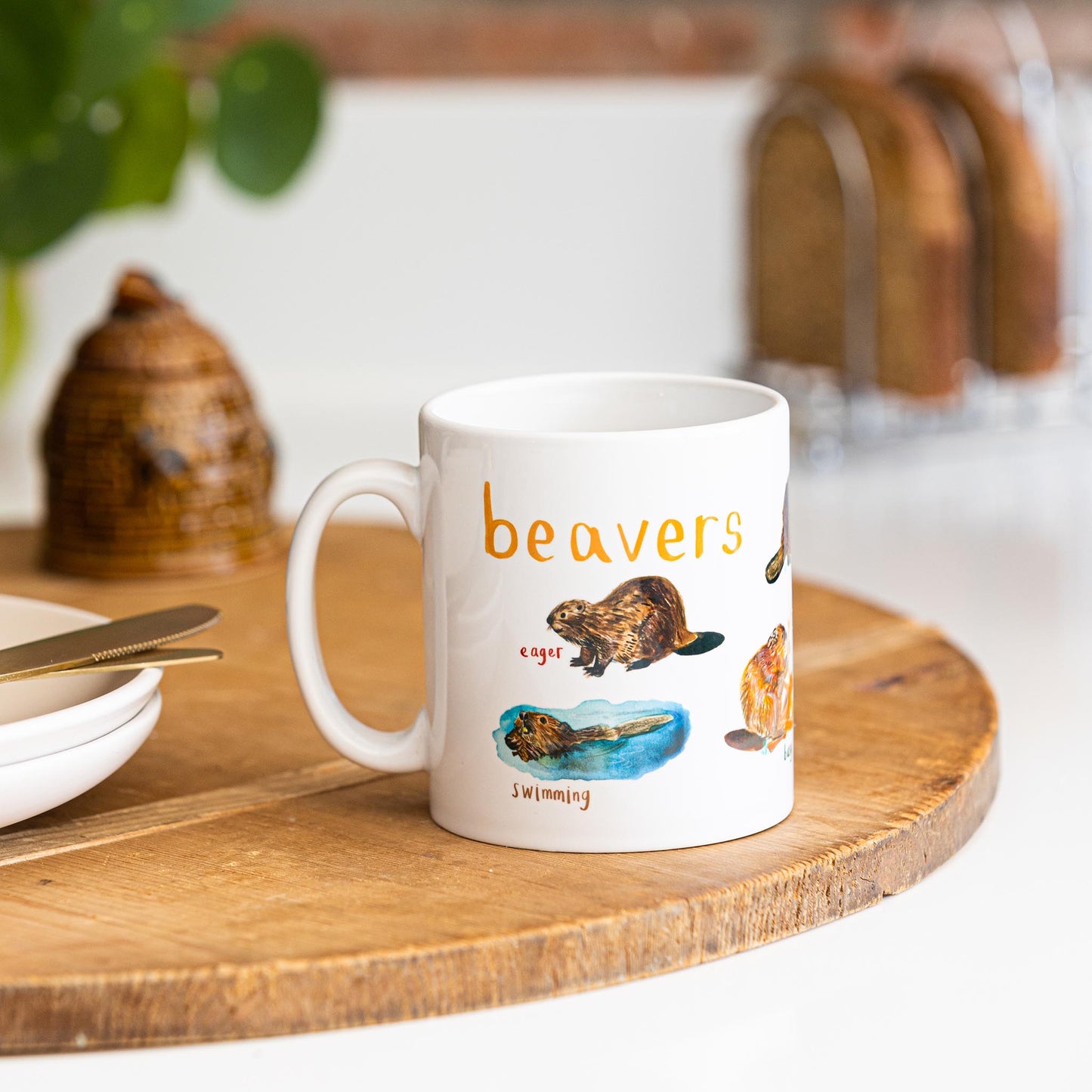 Beavers Ceramic Pun Mug
