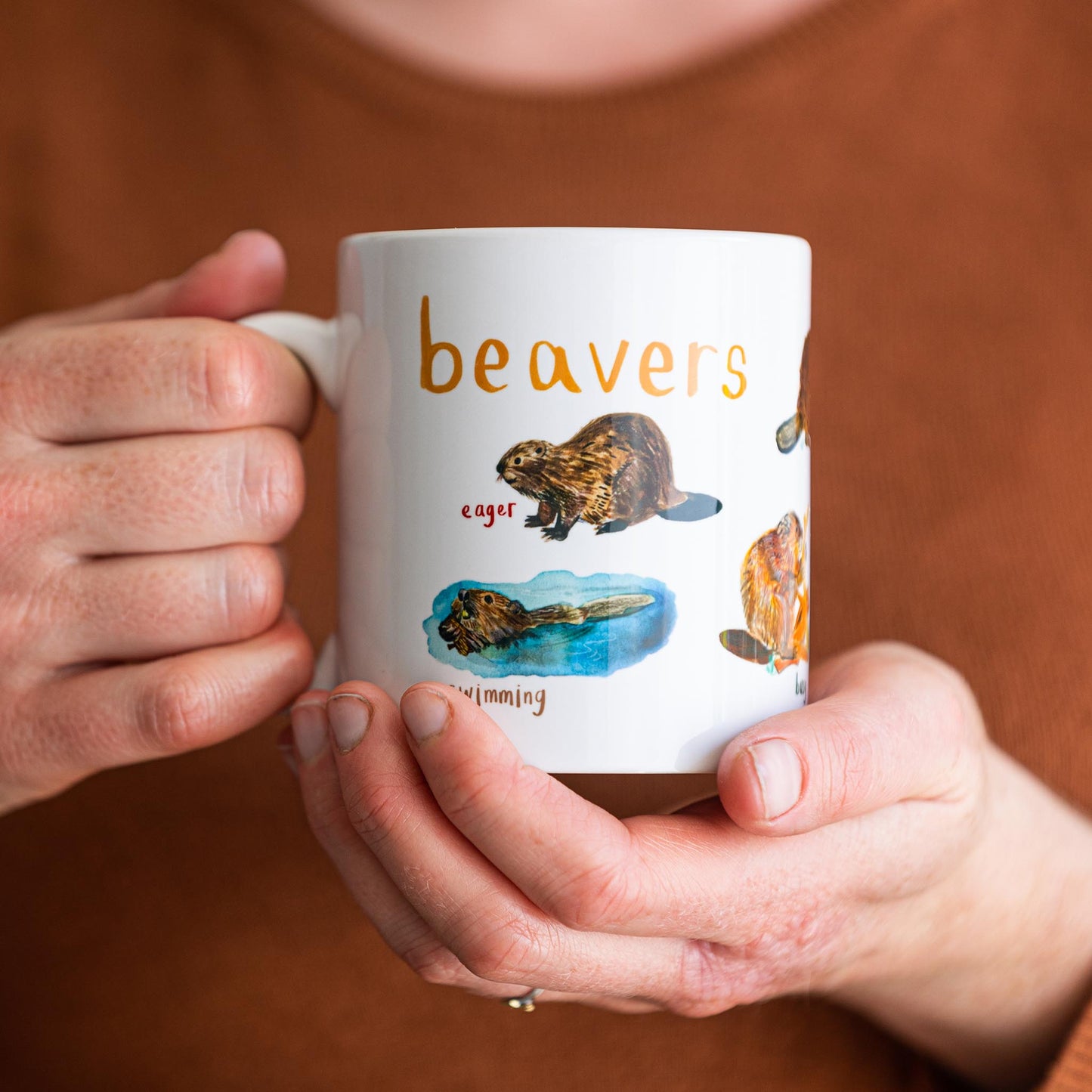 Beavers Ceramic Pun Mug