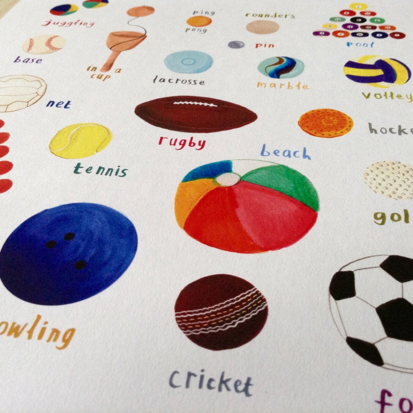 Balls Art Print - A4