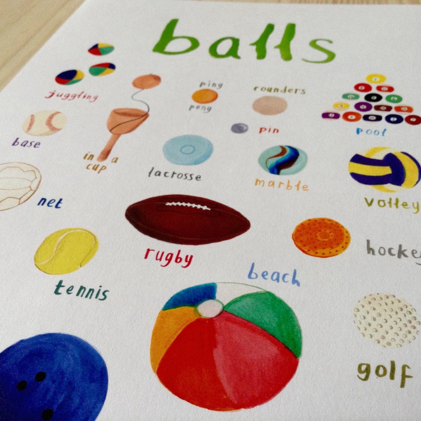 Balls Art Print - A4
