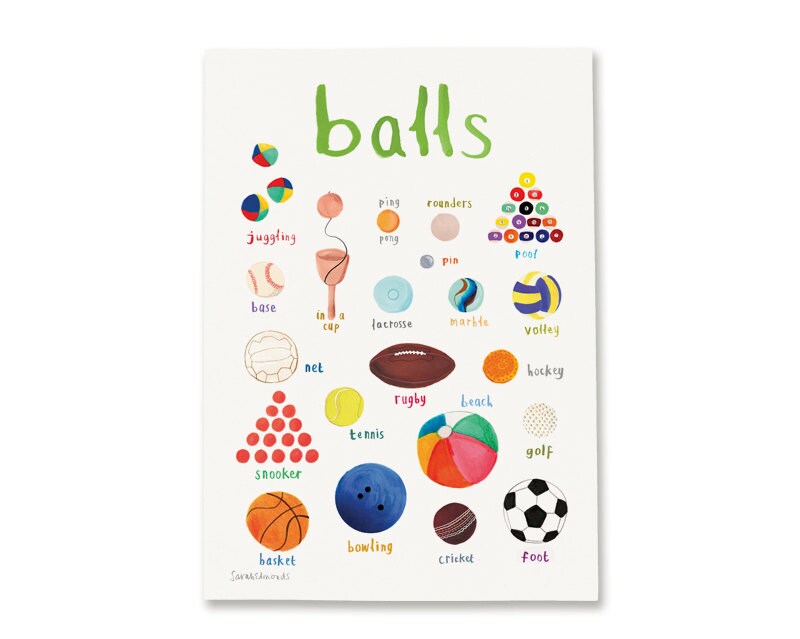 Balls Art Print - A4