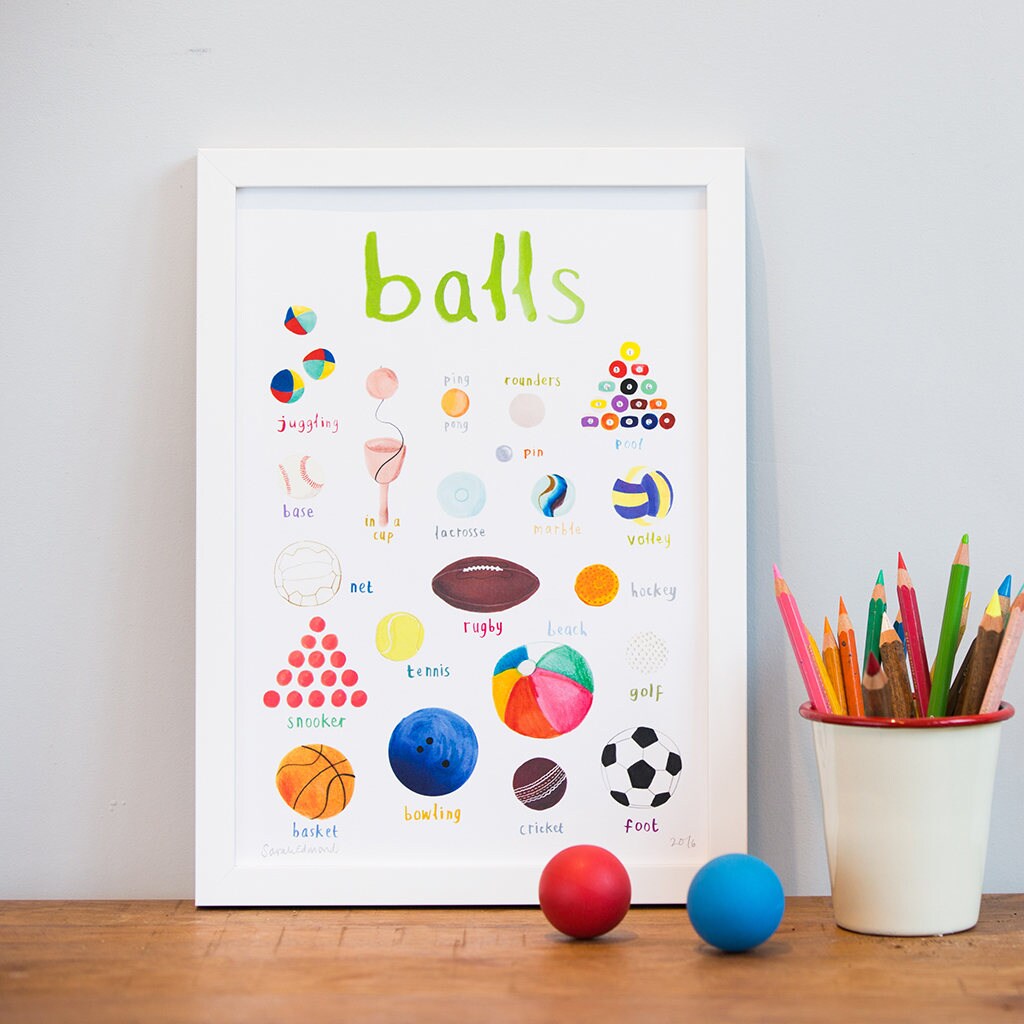Balls Art Print - A4