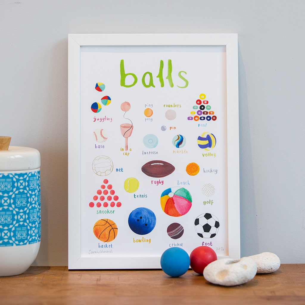 Balls Art Print - A4