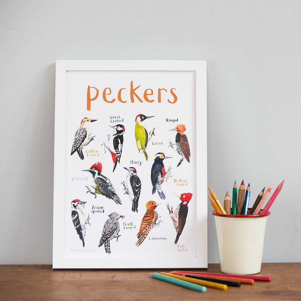 Peckers Art Print - A4