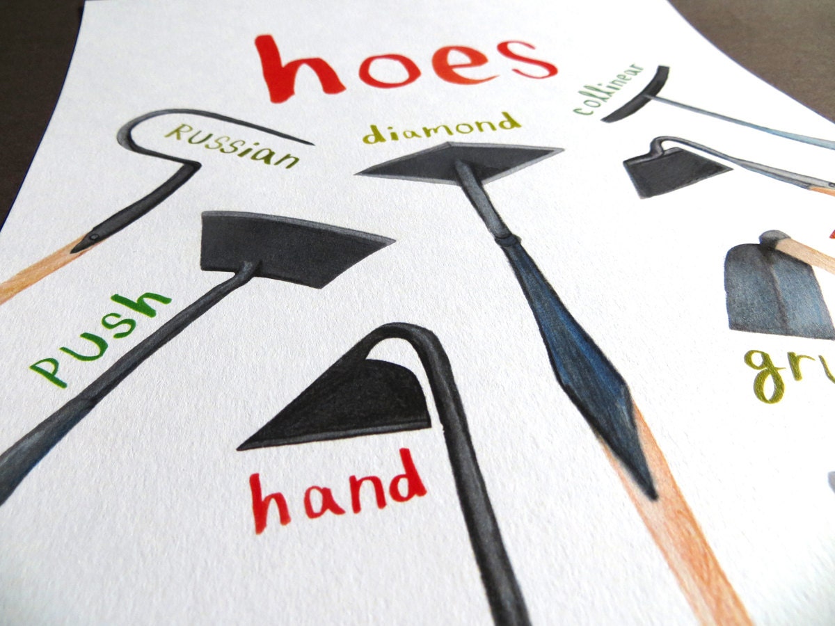 Hoes Art Print - A4