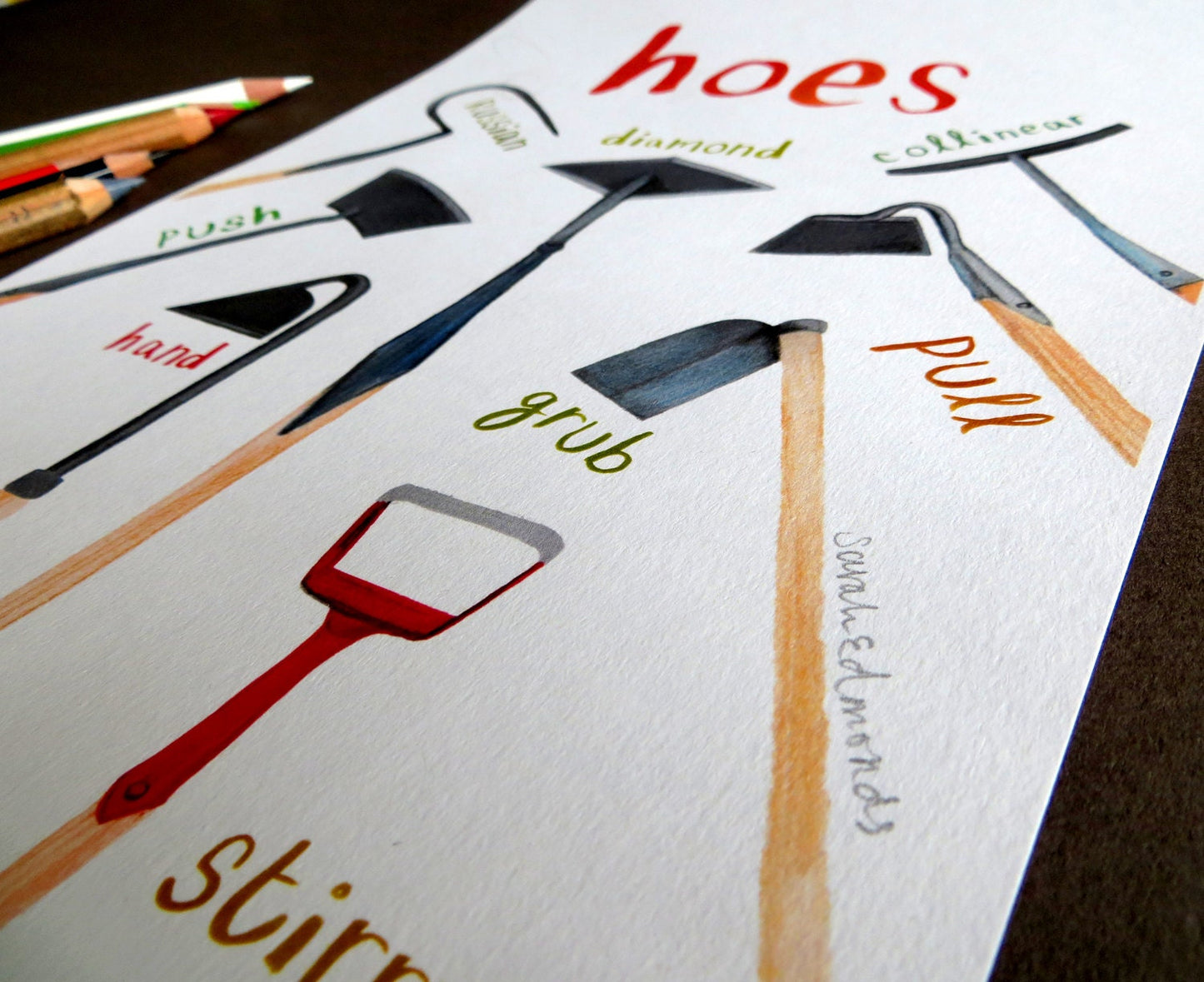 Hoes Art Print - A4