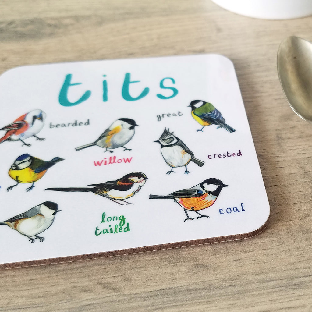 Tits Bird Coaster