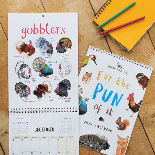 2025 'For The Pun Of It' Cheeky Wall Calendar