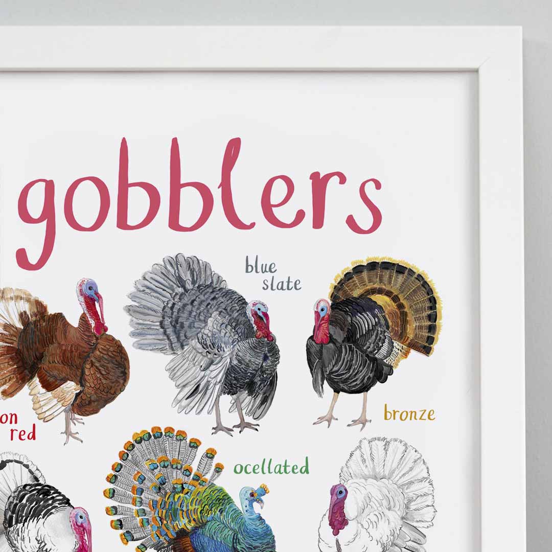 Gobblers Art Print - A4