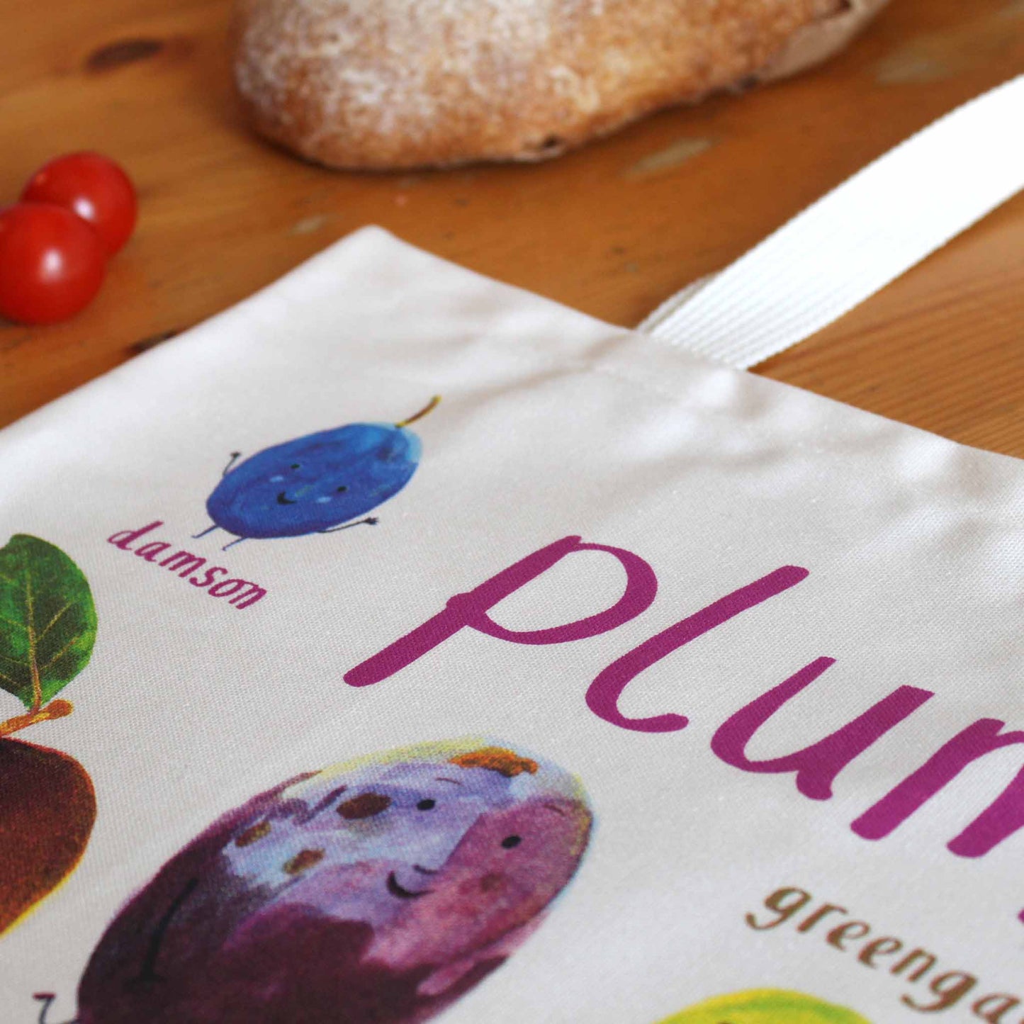 Plums & Tarts Canvas Tote Bag