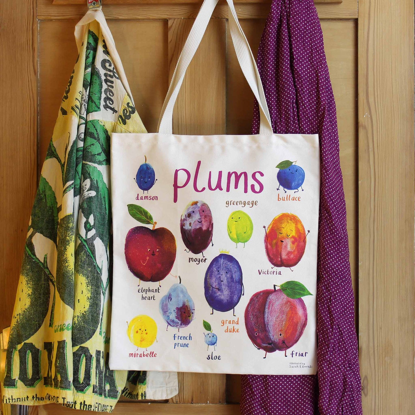 Plums & Tarts Canvas Tote Bag