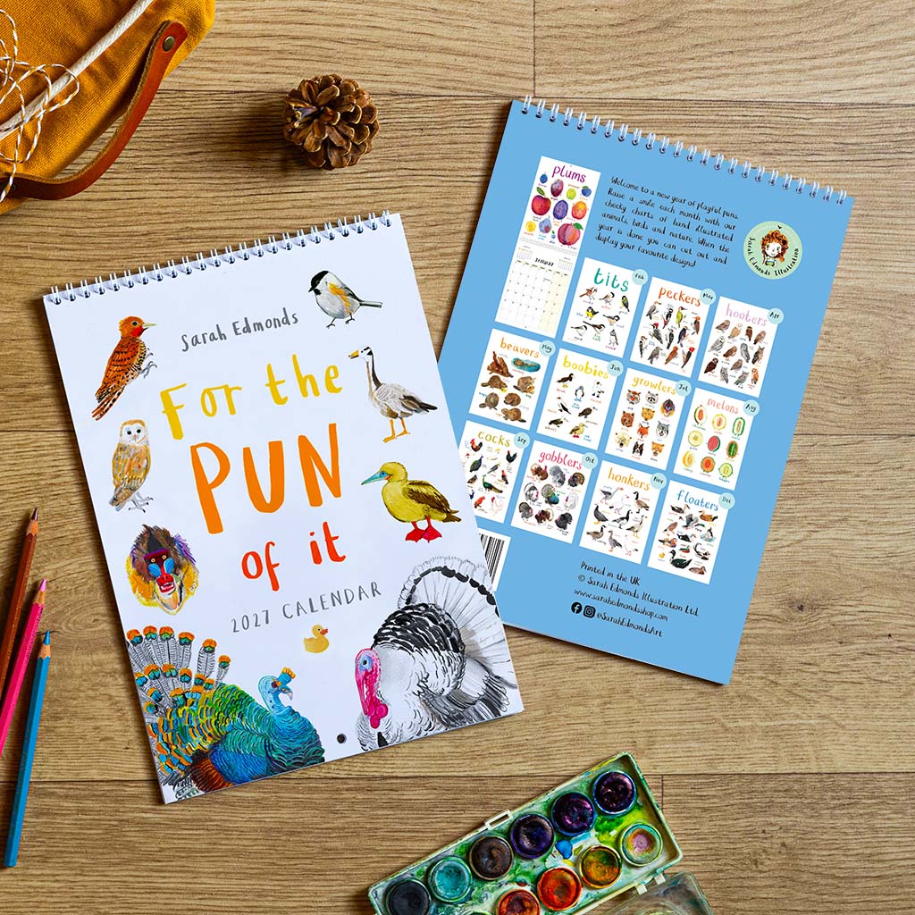 2027 'For The Pun Of It' Wall Calendar - UK Edition