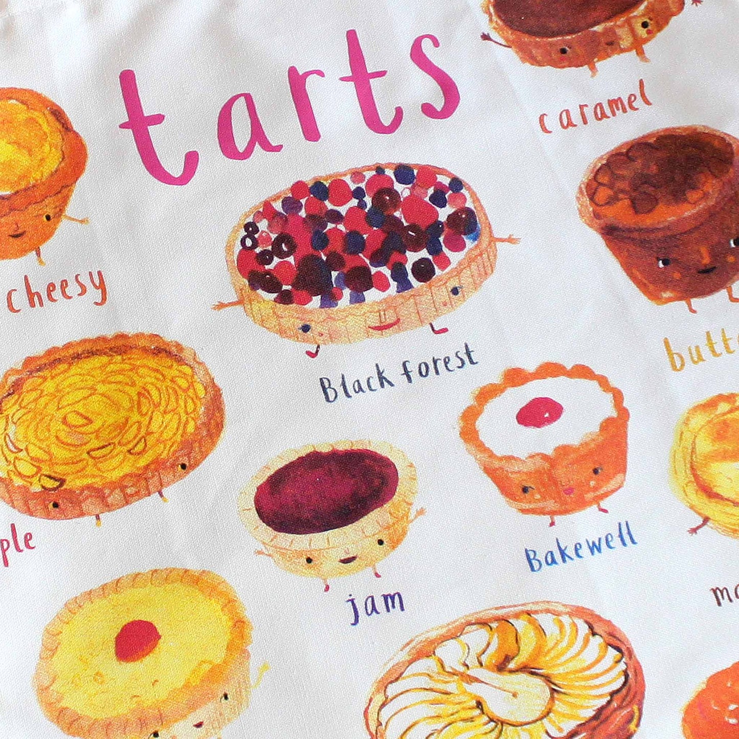 Plums & Tarts Canvas Tote Bag