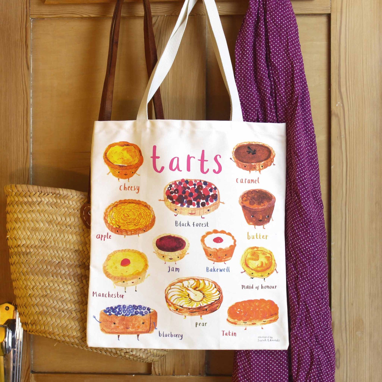 Plums & Tarts Canvas Tote Bag