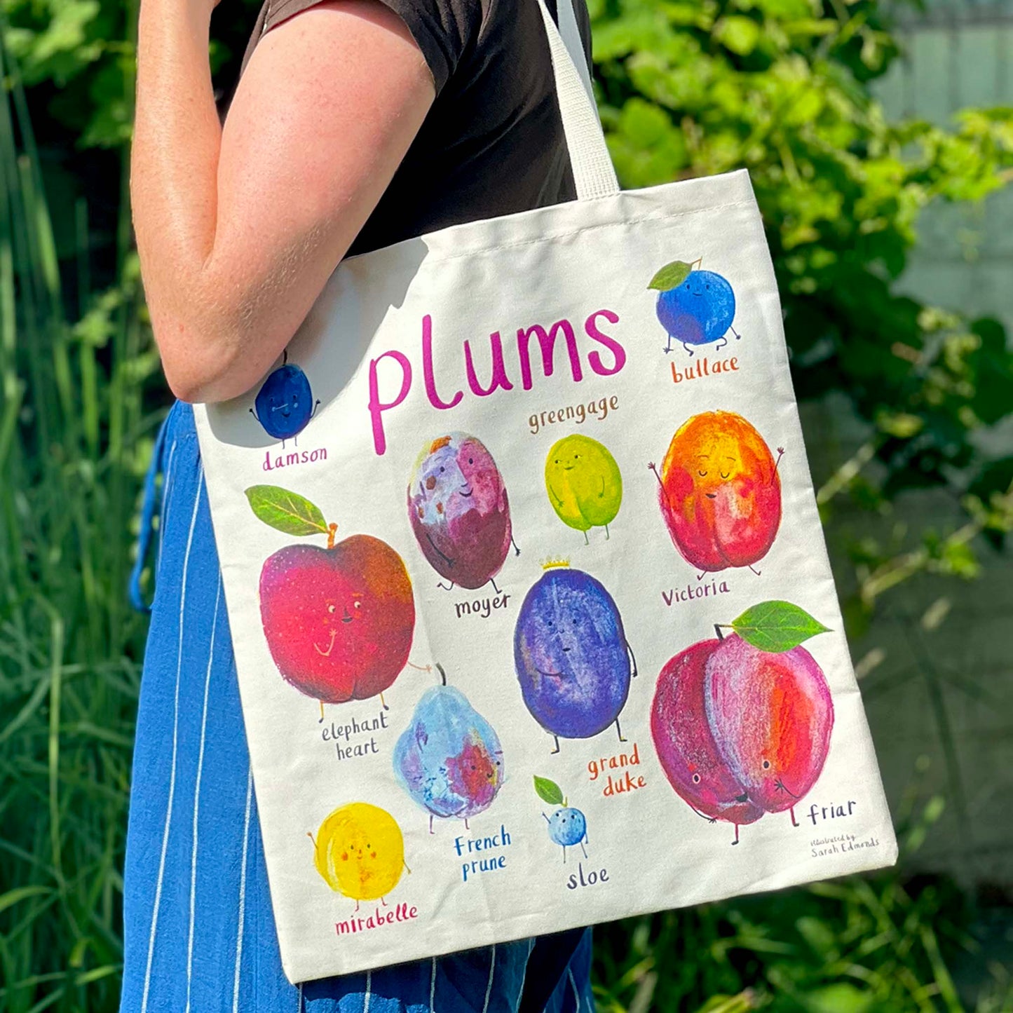 Plums & Tarts Canvas Tote Bag