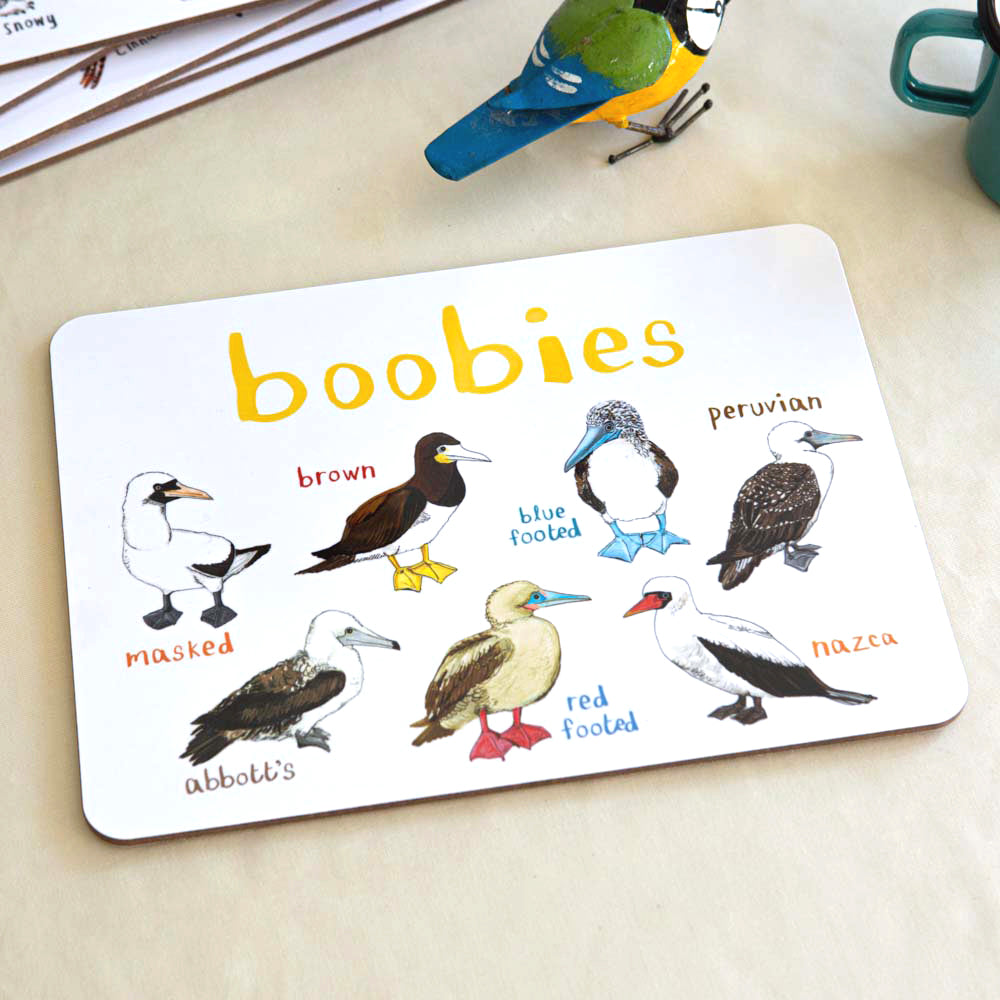 Boobies Playful Place Mat