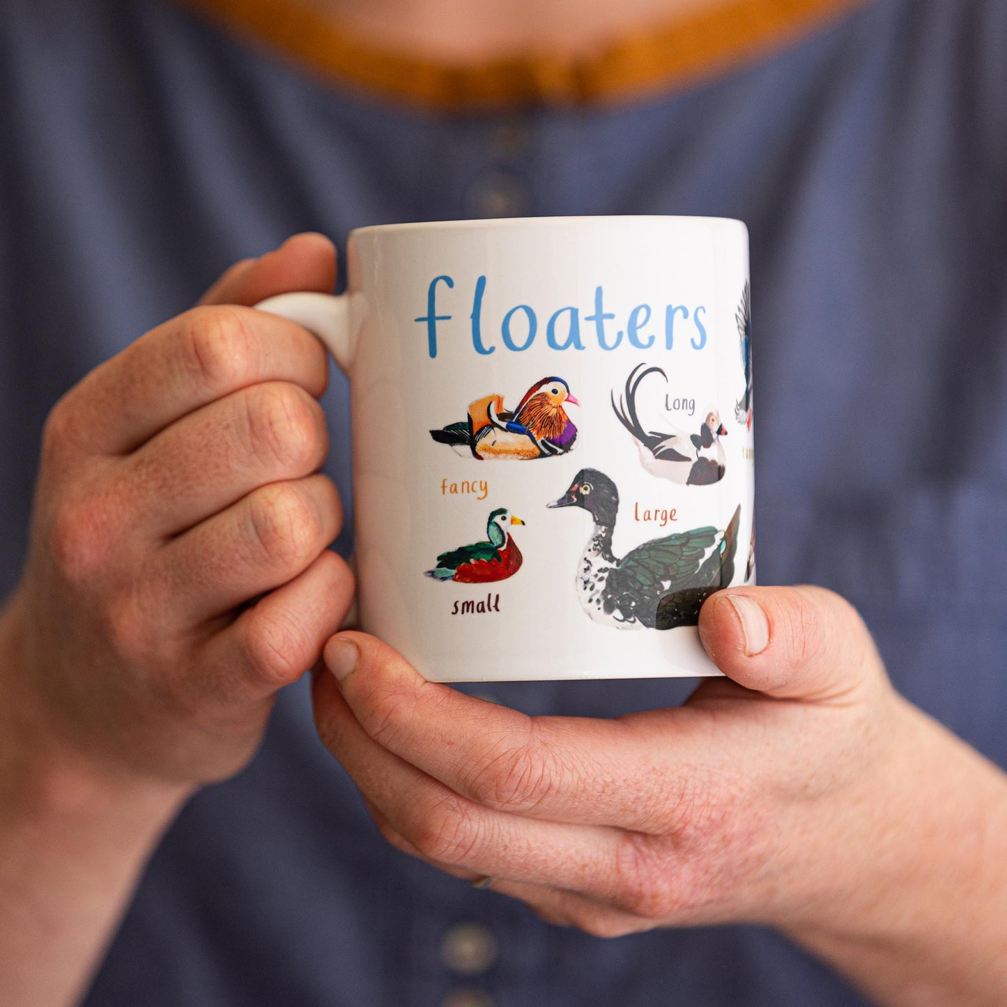 Floaters Ceramic Bird Mug