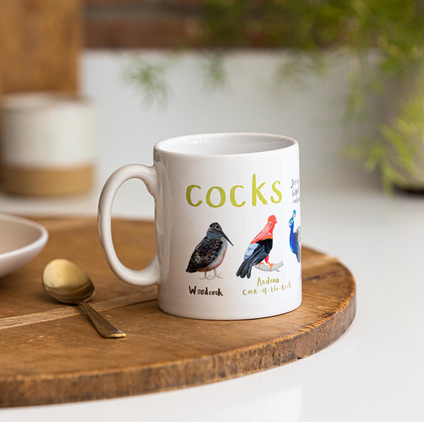 Cocks Ceramic Bird Mug