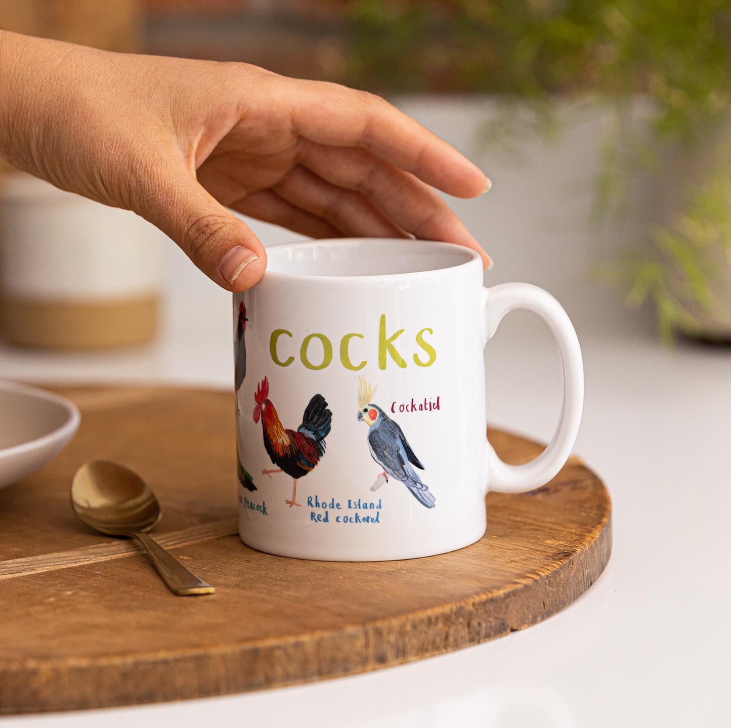 Cocks Ceramic Bird Mug