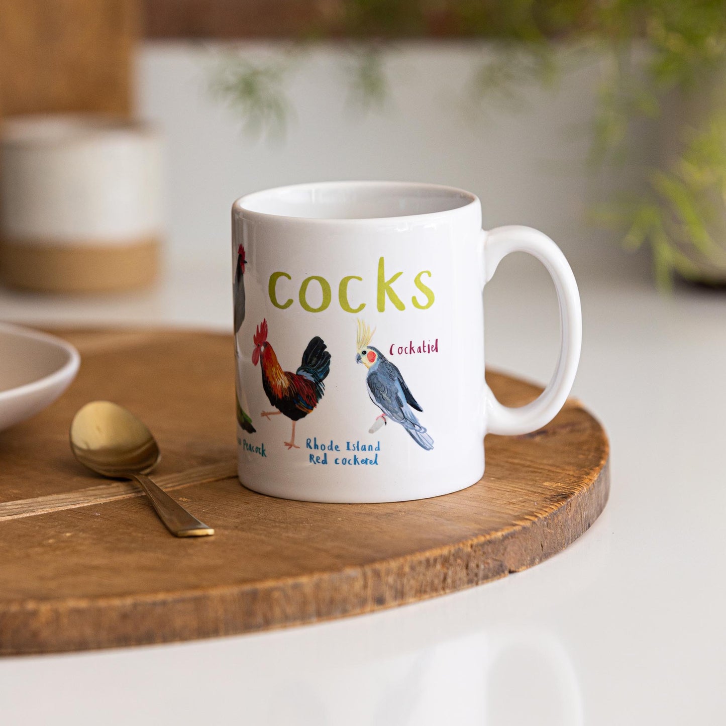 Cocks Ceramic Bird Mug