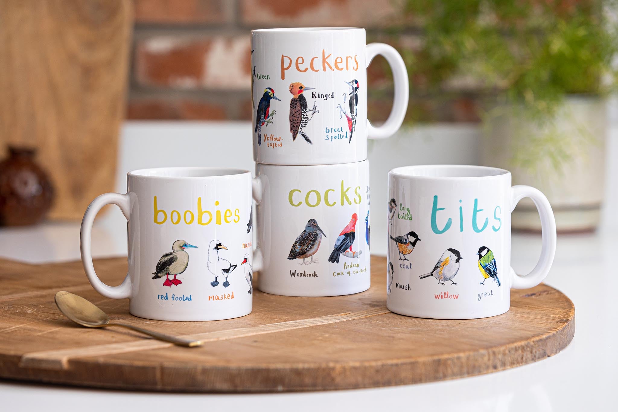 Nice Tits Pecker Boobies 3 Enamel sale Mugs Family BUNDLE | Funny Christmas & Halloween Gift for Bird Lovers