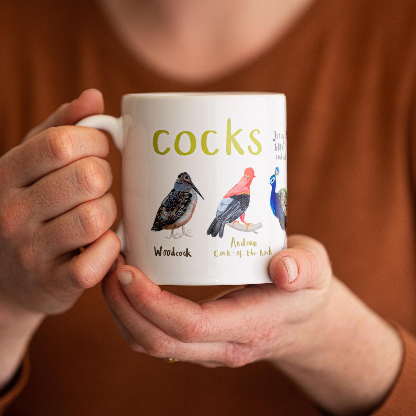 Cocks Ceramic Bird Mug