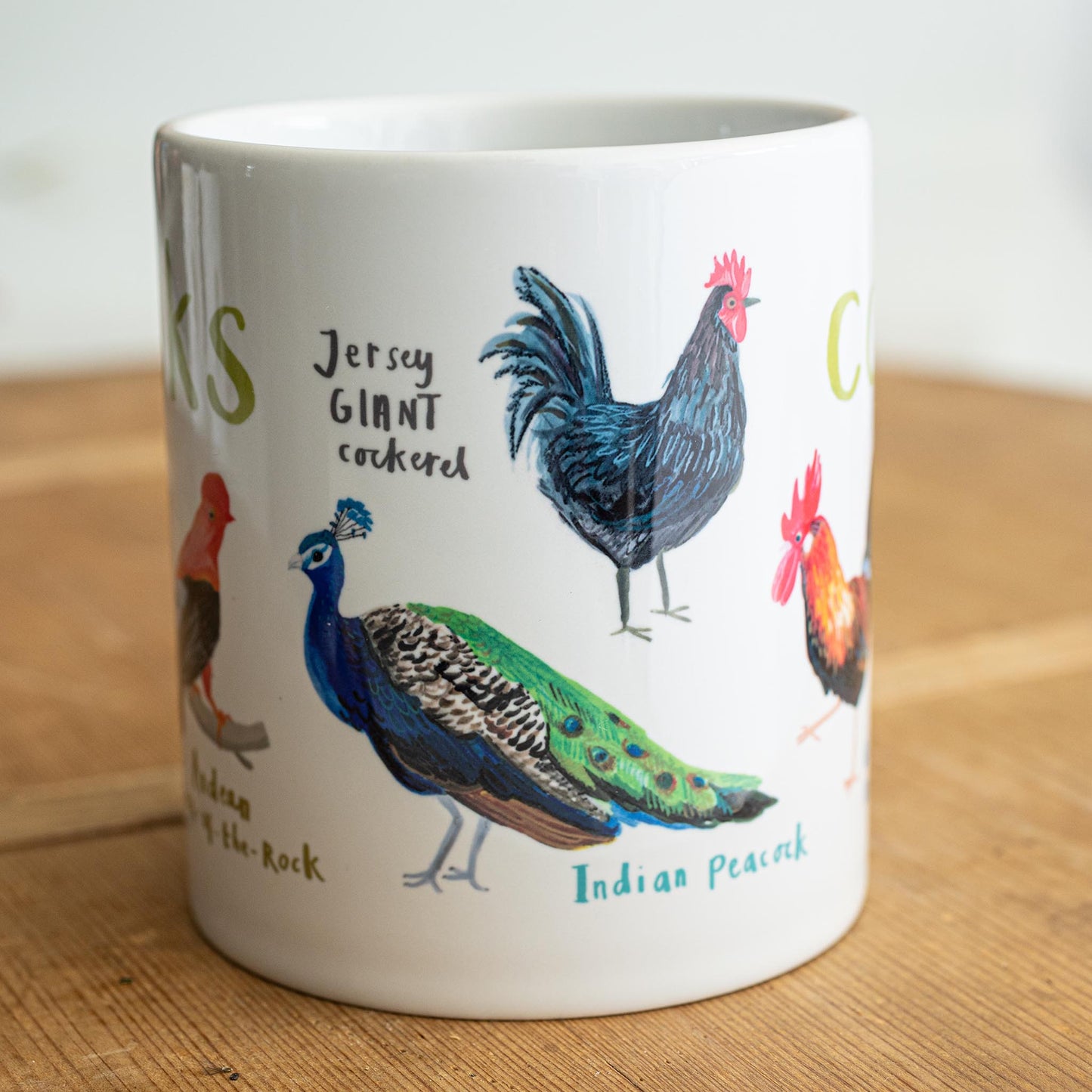 Cocks Ceramic Bird Mug