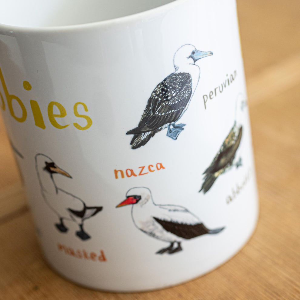 Boobies Ceramic Bird Mug Sarah Edmonds Illustration 8960