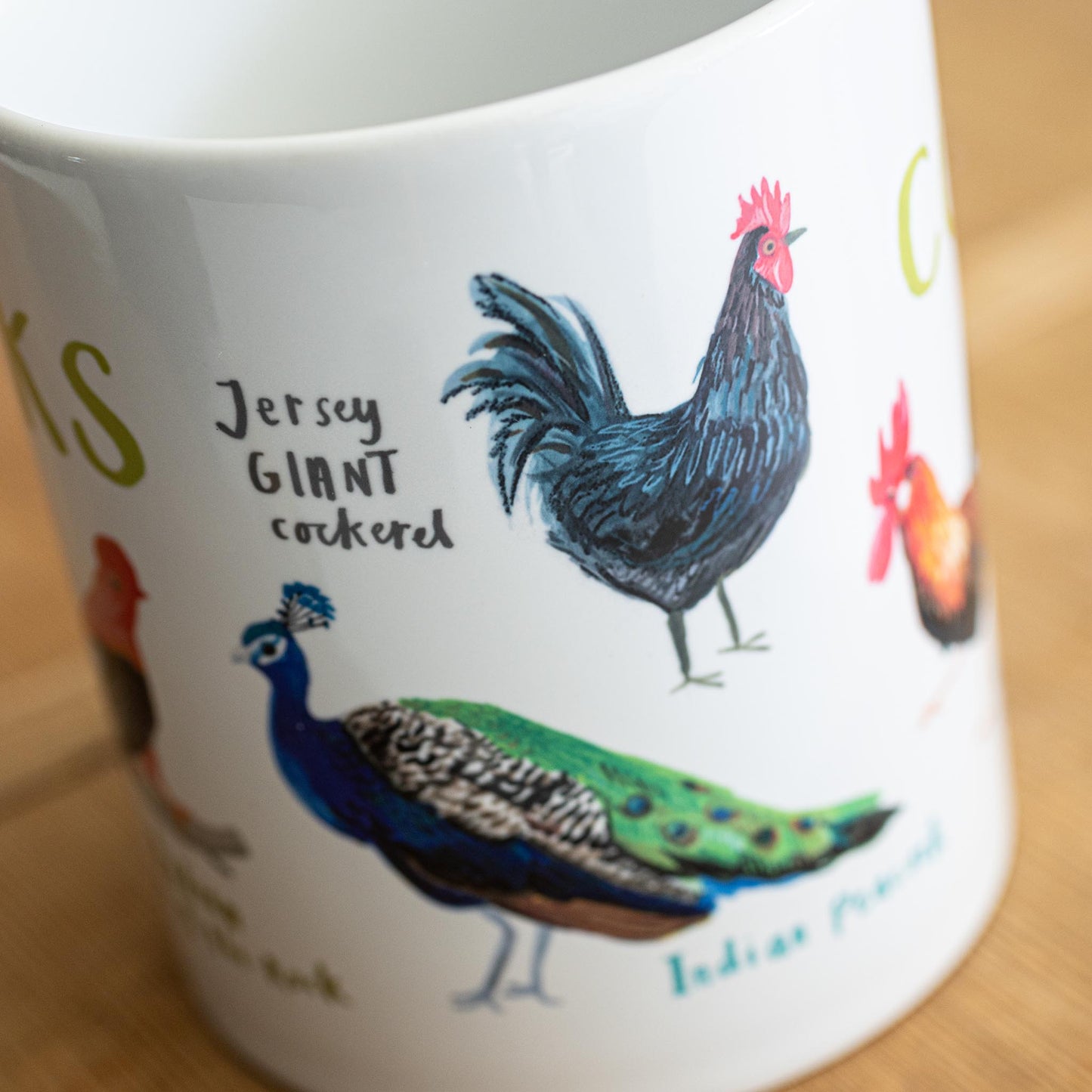 Cocks Ceramic Bird Mug