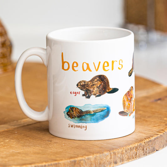 Beavers Ceramic Pun Mug