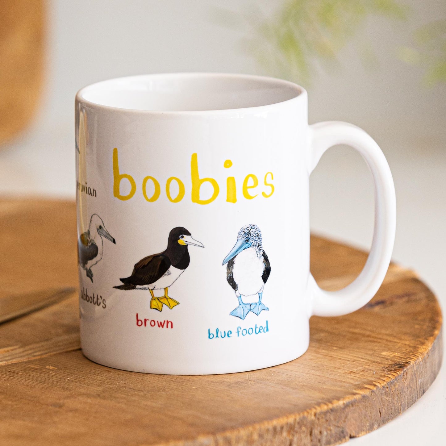 Pair of Tits and Boobies Bird Mugs