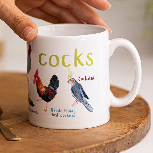 Cocks Ceramic Bird Mug