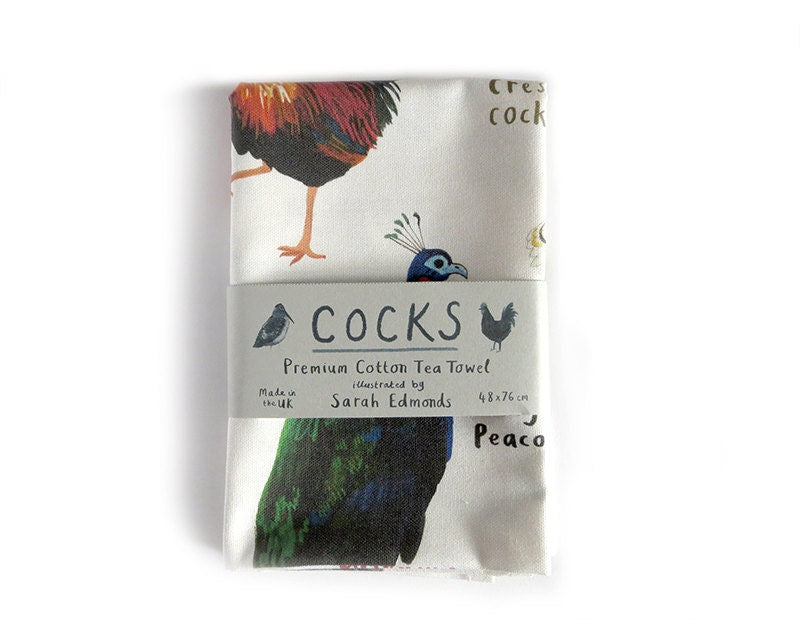 Cocks Tea Towel